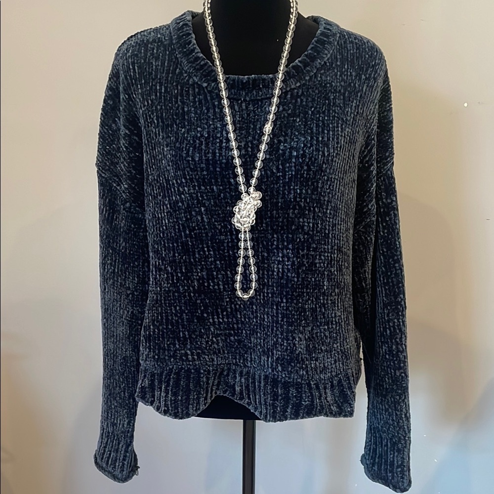 Women's midnight blue soft Sweater Zara small